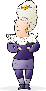 bir insan tarafından çizilmiş aristokrat bir kadın.