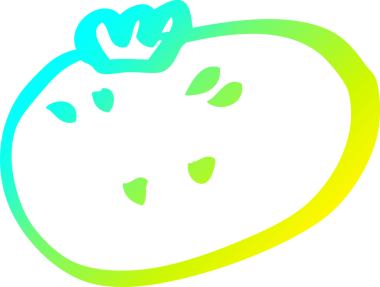 Bir insan tarafından çizilmiş turuncu turuncu bir çizgi.