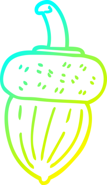 Bir insan tarafından çizilmiş bir palamut karikatürü.