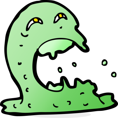 Bir insan tarafından çizilmiş iğrenç bir hayalet.