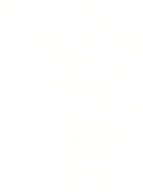 Bir insan tarafından çizilen Noel Adam Tebeşiri