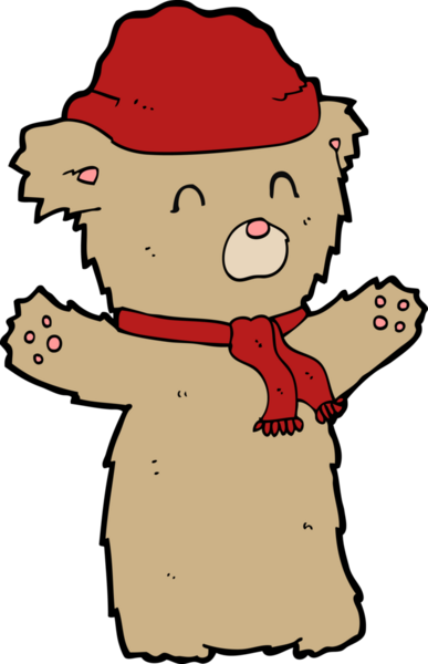 Bir insan tarafından çizilmiş oyuncak ayı.