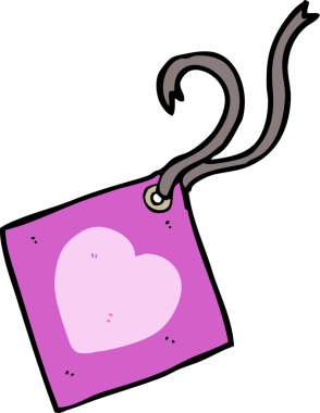 bir insan tarafından çizilmiş karikatür hediye etiketi