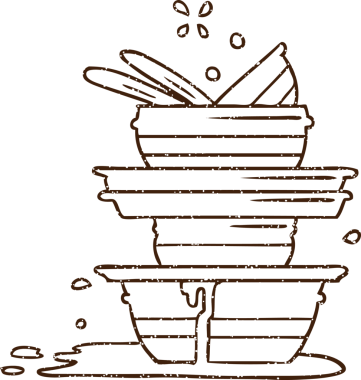 Bir insan tarafından çizilen Bulaşık Kömürü Çizimi