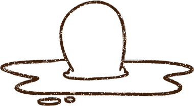 Bir insan tarafından çizilmiş kızarmış yumurta kömürü.