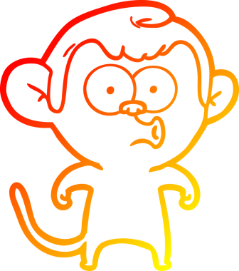 Bir insan tarafından çizilmiş sıcak çizgi çizgi çizgi çizimi.