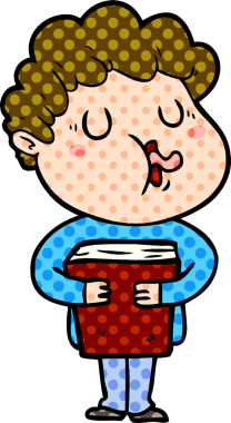 Bir insan tarafından çizilmiş çizgi film şarkıcısı.