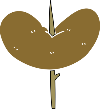 Bir insan tarafından çizilmiş sosis karalaması.