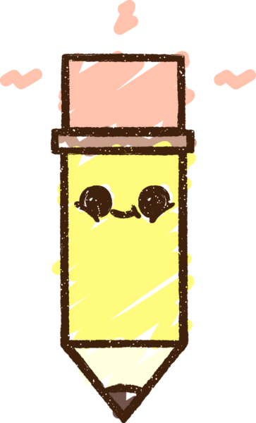 Bir insan tarafından çizilen Mutlu Kalem Tebeşiri