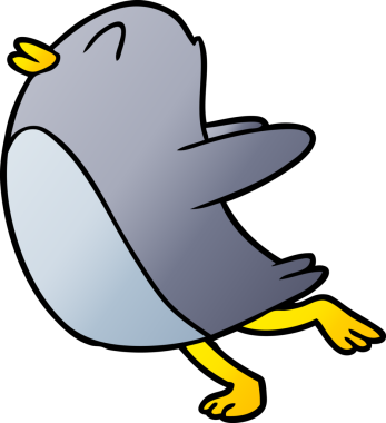 Bir insan tarafından çizilen penguen atlayışı