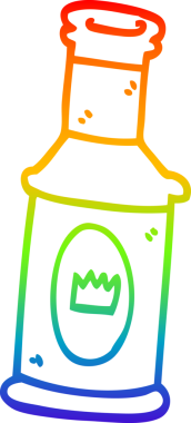 gökkuşağı gradyanı çizimi bir insan tarafından çizilmiş alkollü bir çizgi.