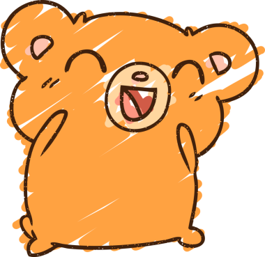 Bir insan tarafından çizilmiş Sevimli Ayı Tebeşiri