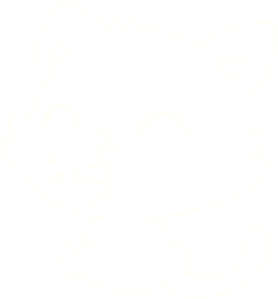 Bir insan tarafından çizilen Kedi Tebeşiri