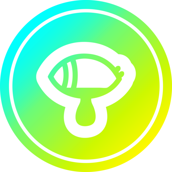 Mistik göz yaşları içinde, bir insan tarafından çizilmiş havalı gradyan bir ikon.