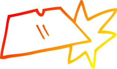 Bir insan tarafından çizilmiş çizgi film iş bıçağı çizimleri.