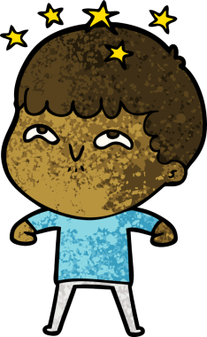 çizgi film bir insan tarafından çizilmiş hayret verici çocuk.