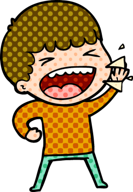 Bir insan tarafından çizilmiş gülen adam.