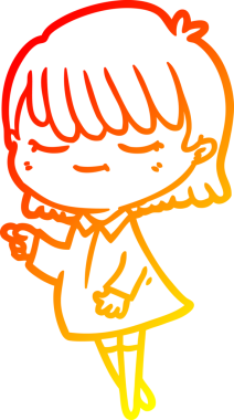 Bir insan tarafından çizilmiş bir karikatür kadın çizimi