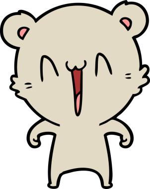 Bir insan tarafından çizilmiş bir çizgi film karakteri.