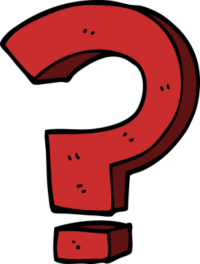 bir insan tarafından çizilmiş karalama soru işareti