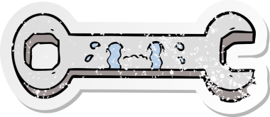 Bir insan tarafından çizilmiş ağlayan anahtarın sıkıntılı çıkartması.
