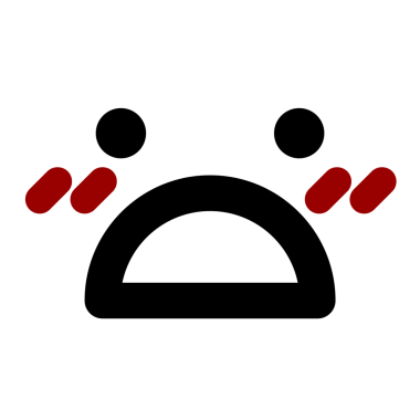 Bir insan tarafından çizilmiş şok yüz simgesi