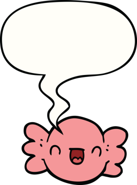 Bir insan tarafından çizilmiş konuşma balonuyla sarılmış şekerler.