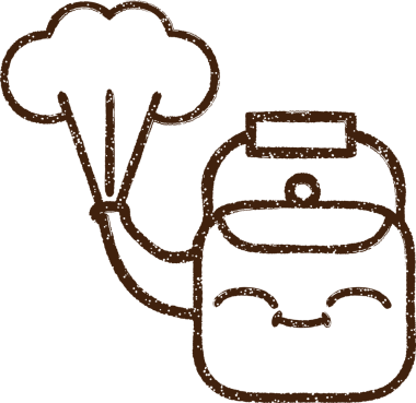 Bir insan tarafından çizilen Buharlı Çaydanlık Kömürü Çizimi