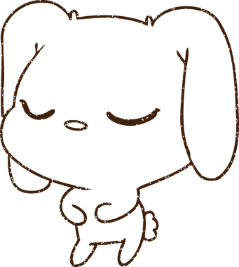 Bir insan tarafından çizilmiş sevimli tavşan kömürü.