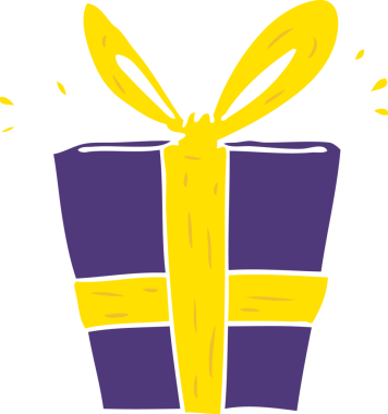 Bir insan tarafından çizilmiş düz renkli çizgi film