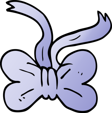 Bir insan tarafından çizilmiş karikatür papyonu.