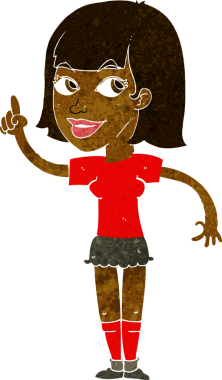 Bir insan tarafından çizilmiş güzel bir kız.