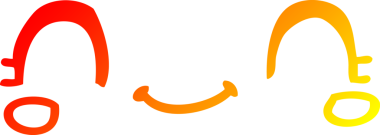 Bir insan tarafından çizilmiş sevimli bir karikatür çizimi.