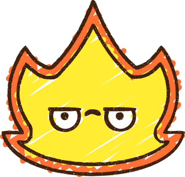 Bir insan tarafından çizilen Alev Tebeşiri