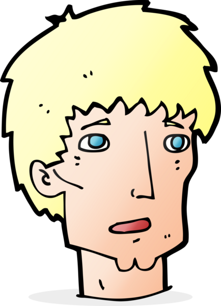 Bir insan tarafından çizilmiş endişeli bir adam.