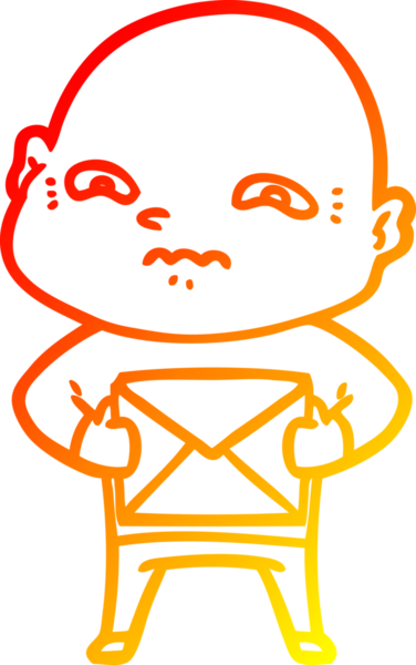 Bir insan tarafından çizilmiş karikatür çizimi.