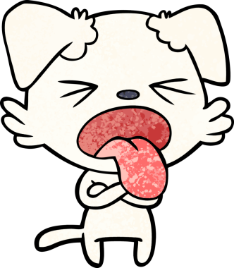 Bir insan tarafından çizilmiş iğrenç bir çizgi film.