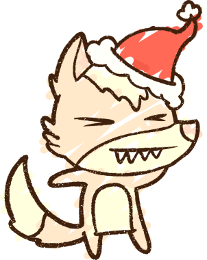 Bir insan tarafından çizilen Noel Kurdu Tebeşiri