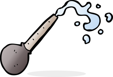 bir insan tarafından çizilmiş karikatür pipeti