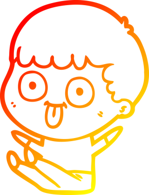 Bir insan tarafından çizilmiş çizgi film karakteri.