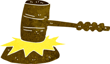 Bir insan tarafından çizilen tokmak darbesi.