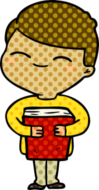 Bir insan tarafından çizilmiş gülümseyen çocuk.