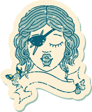 Retro Dövme Tarzı Bir insan tarafından çizilmiş insan düzenbaz karakter yüzü