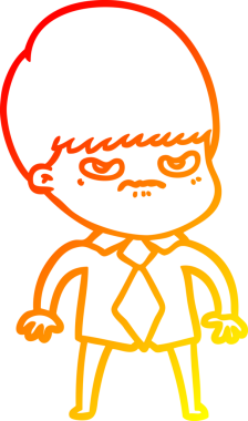 Bir insan tarafından çizilmiş çizgi film karakteri.