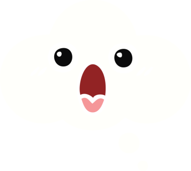 Bir insan tarafından çizilen düşünce baloncuğunun düz renkli retro karikatürü