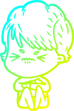 Bir insan tarafından çizilmiş karikatür çizimi.