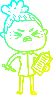 Bir insan tarafından çizilmiş kızgın bir karikatür çizimi.