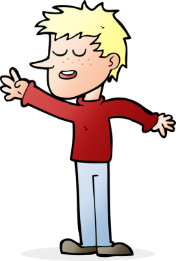 Bir insan tarafından çizilen mutlu adam çizgi filmi.