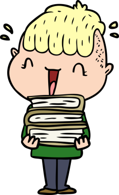 Bir insan tarafından çizilmiş mutlu çocuk.