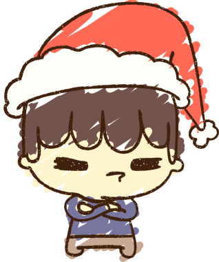 Bir insan tarafından çizilen Noel Çocuğu Tebeşiri